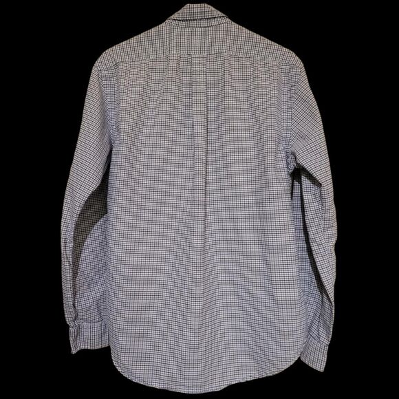 Ralph Lauren Long Slv Button -Mens Large Slim Fit - Blue Check - Multicolor Pony - Picture 4 of 5